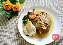 Stir the buckwheat noodles Illustration of group practice 6