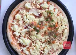 Illustration of how to make potato minced shrimp and beef pizza 10