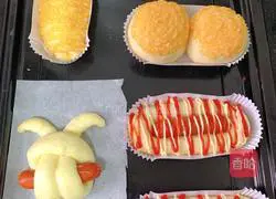 Illustration of making intestine bread 5