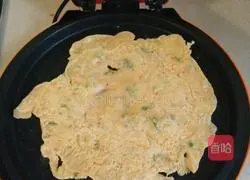 Illustration of how to make kimchi pancakes 8