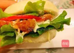 Orleans Grilled Steamed Buns and Chicken Leg Burger Recipe Illustration 13