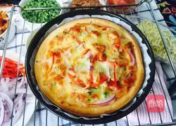 Illustration of how to make black pepper ham pizza 5