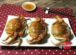 Illustration of how to steam hairy crabs 8