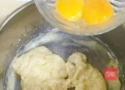 Illustration of how to make the French dessert