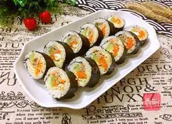 Tuna sushi recipe illustration 15