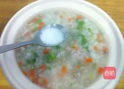 Illustration of how to make beef porridge 11