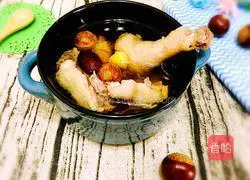 Illustration of braised chicken with chestnut oil 12