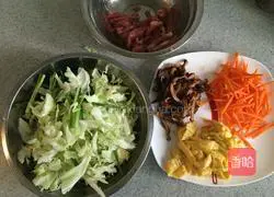 Illustration of how to make Taiwanese fried rice noodles 3