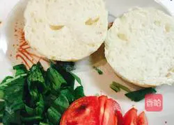 Illustration of how to make French chicken burger 9