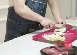 Illustration of how to make winter bamboo shoots and bacon rice 2