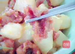 Illustration of how to make stewed winter melon with lychee meat 19