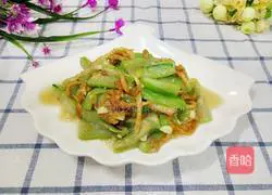 Illustration of how to make stir-fried loofah dumplings 9