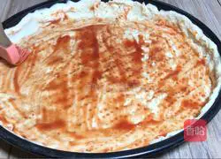 Illustration of how to make bacon pizza 6