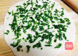 Illustration of how to make green onion and egg pancakes 5