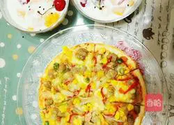 Shrimp pizza~pizza recipe illustration 6