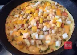 Simple Banana Mango Fruit Pizza Recipe Illustration 4