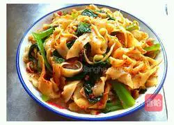 Shaanxi oil Illustration of making noodles 12