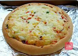 Vegetable Bacon Pizza (Nine Inch) Recipe Illustration 17