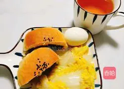 Illustration of how to make rock sugar red bean Japanese bread 7