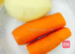 Braised potatoes and carrots Illustration of how to make noodles 1