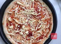 Illustration of how to make potato minced shrimp and beef pizza 9