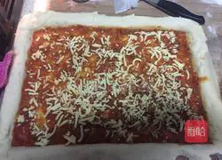 Illustration of how to make bacon pizza 5