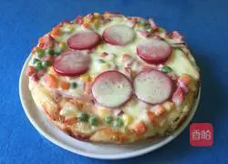 Fresh Fruit Red Sausage Pizza Recipe Illustration 9