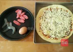 Pasta Sauce Egg Pizza Illustration of how to do it 11