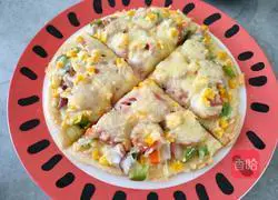 Vegetable and ham pizza recipe 10