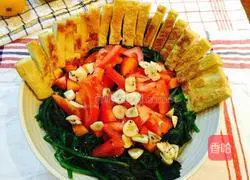 Spinach and Tofu Salad Recipe Illustration 4