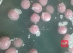 Illustration of how to make fermented purple sweet potato pearl dumplings 8