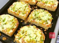 Whole wheat toast pizza (bacon) recipe 8
