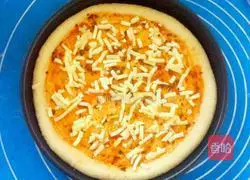 Shrimp Bacon Illustration of how to make pizza 13