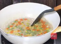 Illustration of how to make bacon pizza 4