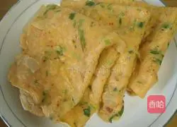 Illustration of how to make kimchi pancakes 10