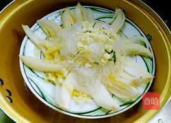 Illustration of how to make vermicelli baby cabbage 10
