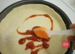 Illustration of how to make bacon pizza 4