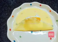 Illustration of how to make durian pancake 15