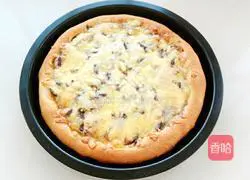 Recipe for Mushroom, Red Sausage and Bacon Pizza (9 inches) 18