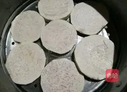 Illustration of how to make taro paste and meat floss box cake 5