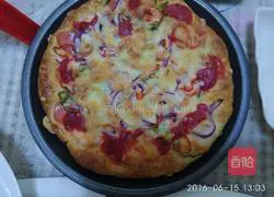 Illustration of how to make shrimp pizza 10