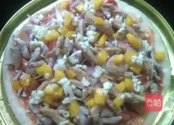 Illustration of how to make shrimp pizza 11