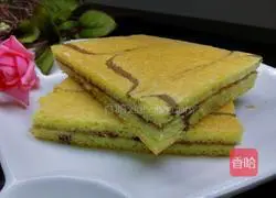 Chiba pattern sponge cake recipe 17