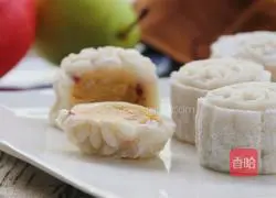 Coconut Snow Skin Mooncake (Mung Bean Custard Filling) Recipe Illustration 19