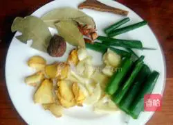 Illustration of braised chicken wings with mushrooms 5