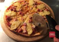 Illustration of how to make Hawaiian pizza 9