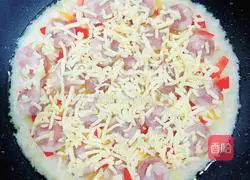 Sausage, potato and rice pizza (pan version) recipe 13