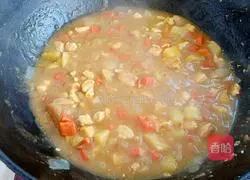 Illustration of Curry Chicken and Potato Baked Rice 7