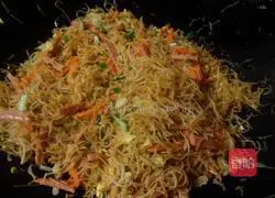 Three shredded stir-fries Illustration of how to make rice noodles 8