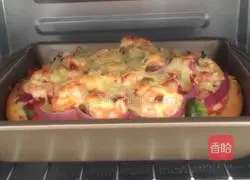 Illustration of how to make lazy pizza 11